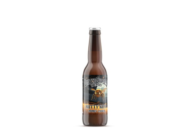 United Gypsies / Nutty Kuti Honey Lager / 7,5% / 0,33 Pullo - Kuva 2